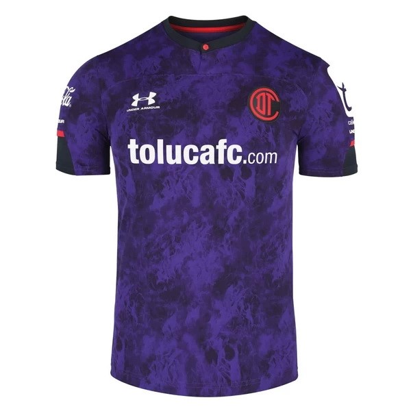 Tailandia Camiseta Deportivo Toluca 3ª Kit 2021 2022 Purpura